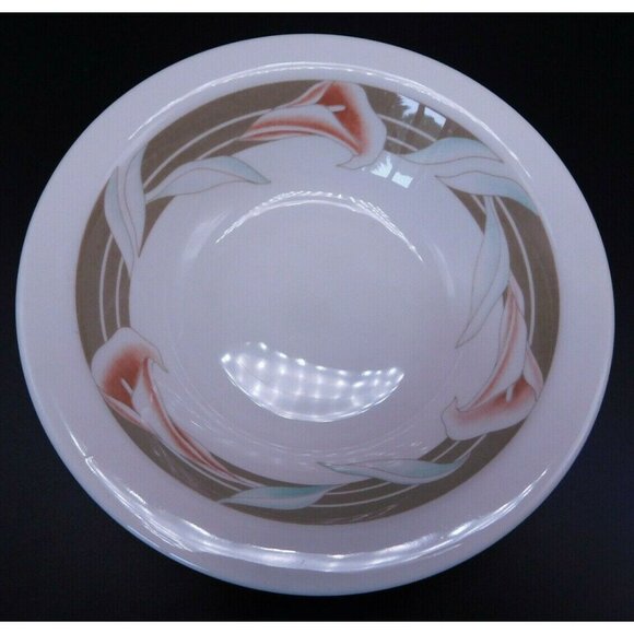 Syracuse China Calla Lily Ironstone Round Bowl 6" Wide - Picture 2 of 4